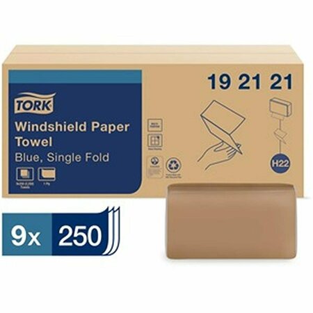 BEDDING BEYOND Folded Windshield Paper Towel, Blue BE3758213